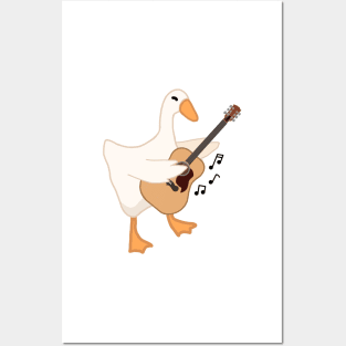 Guitar Goose Posters and Art